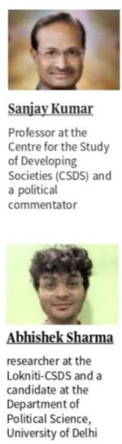 The Hindu byline image with Prof. Sanjay Kumar and Abhishek Sharma